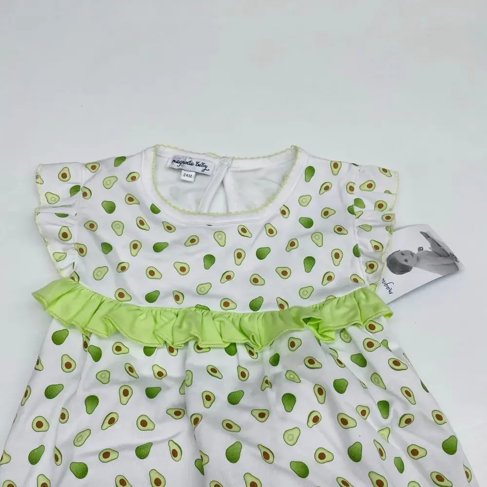 NWT Magnolia Baby 24M Tiny Avocado Flutter Dress